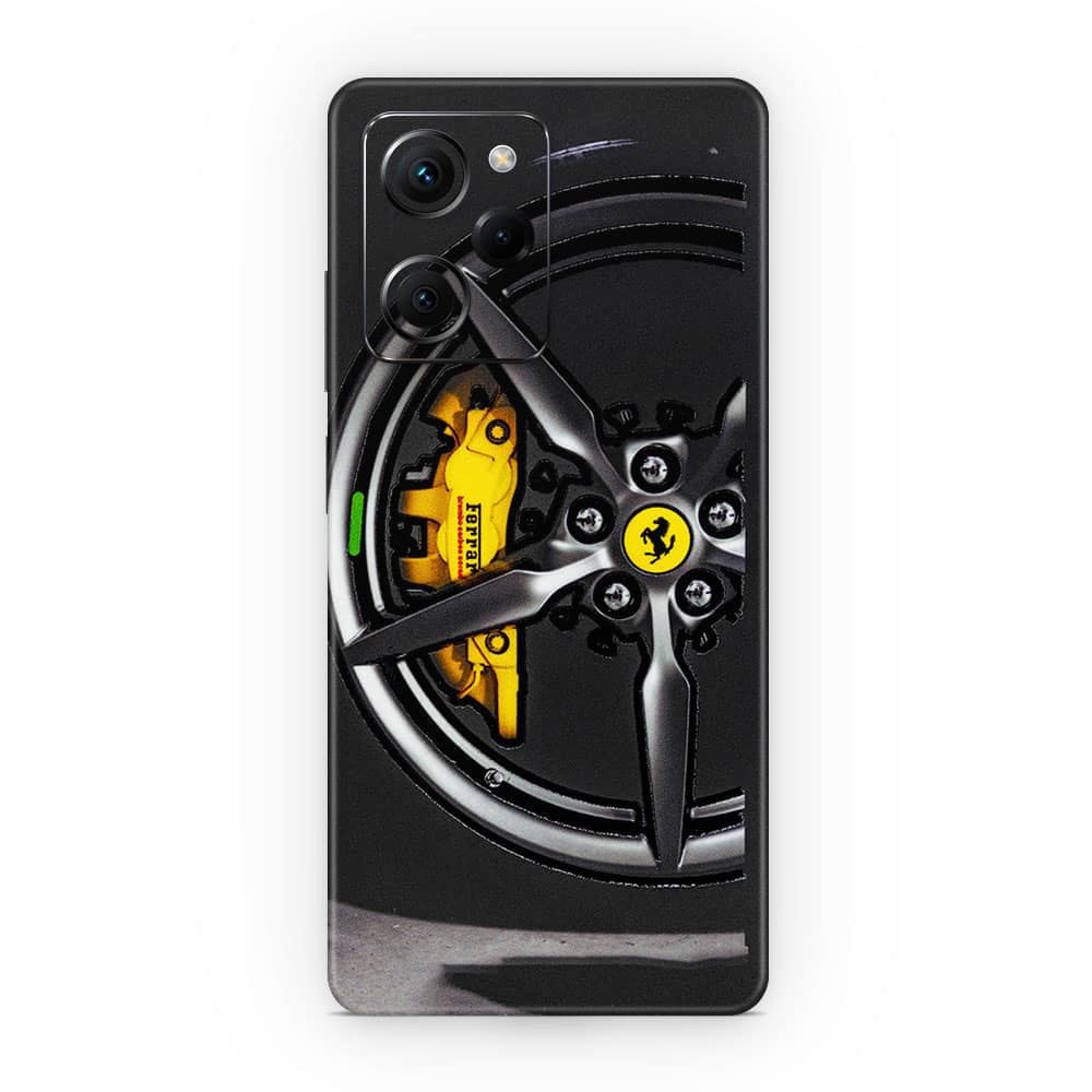 Poco x5 pro ferrari rim 3d skin wrapitskin