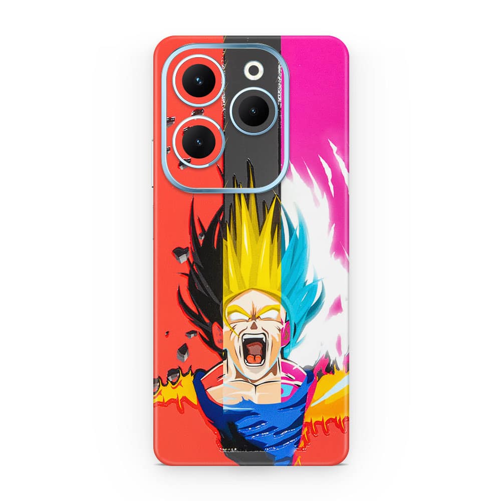 Infinix hot 40 angry goku 3d skin wrapitskin