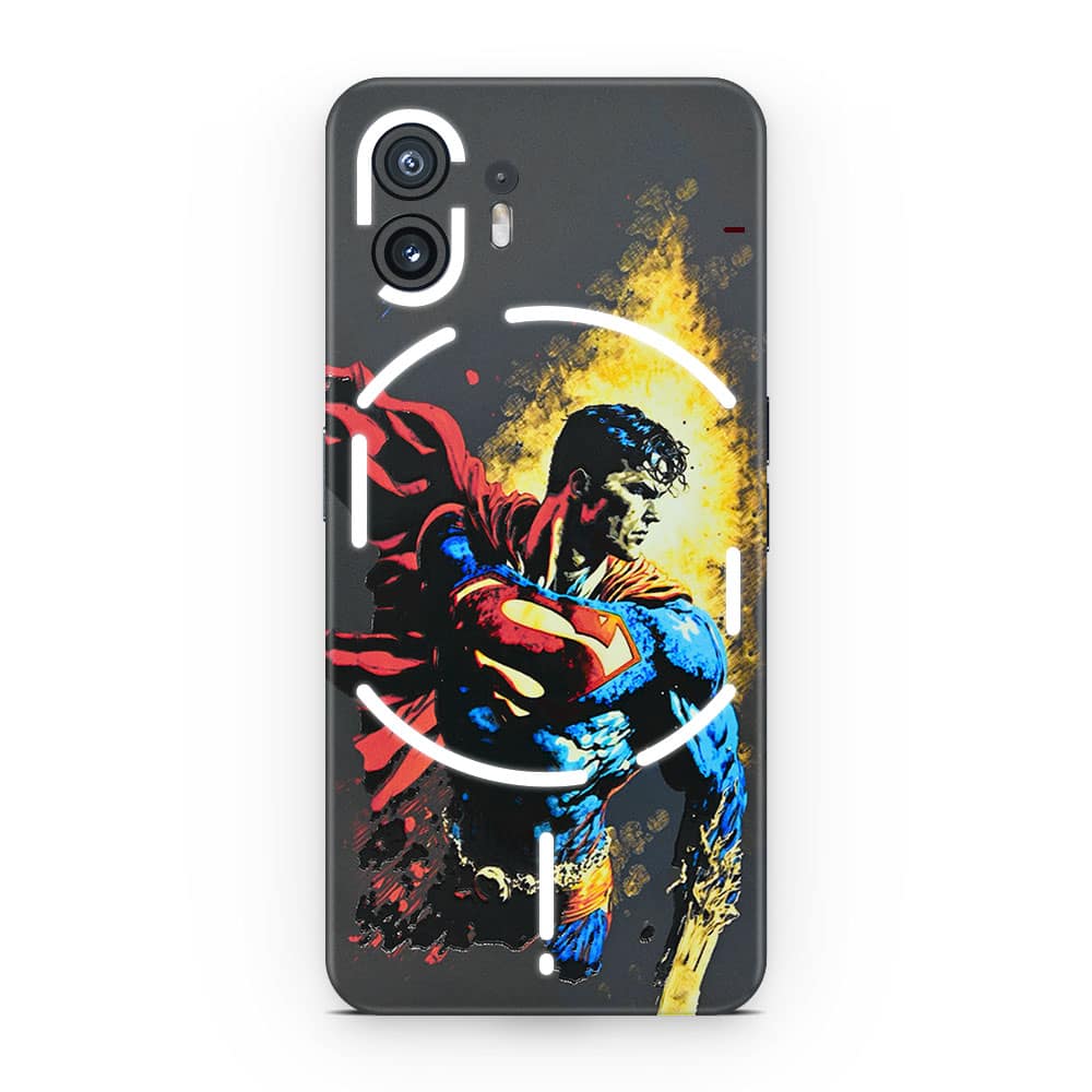 Nothing phone 2 superman comic 3d skin wrapitskin