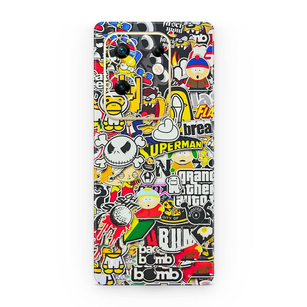 Infinix zero 30 4g sticker bomb 3d skin wrapitskin