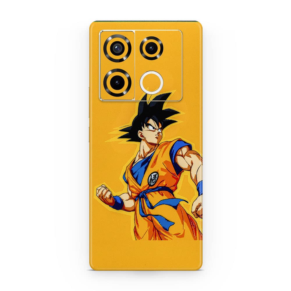 Infinix note 40 pro 5g goku yellow 3d skin wrapitskin