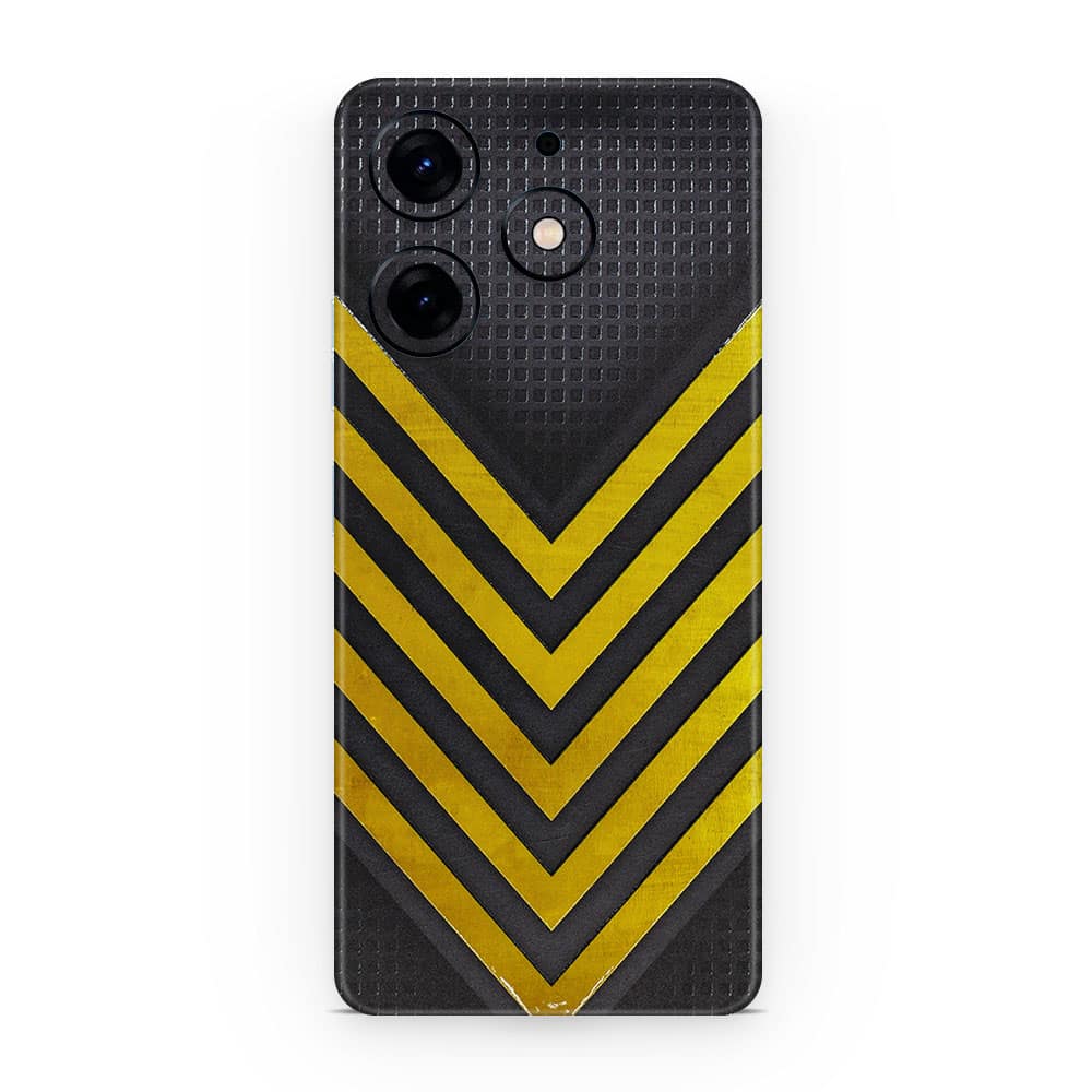 Tecno spark 10 pro arrows yellow 3d skin wrapitskin