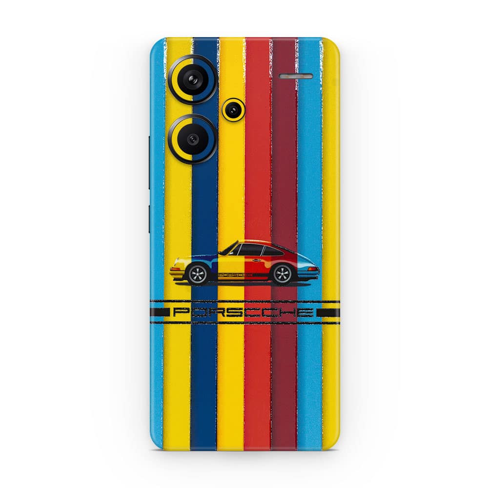 Redmi note 13 pro plus porsche multicolor 3d skin wrapitskin