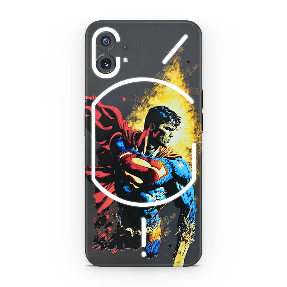 Nothing phone 1 superman comic 3d skin wrapitskin
