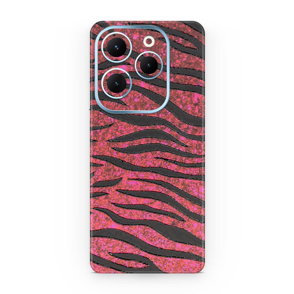 Infinix hot 40 red zebra 3d skin wrapitskin