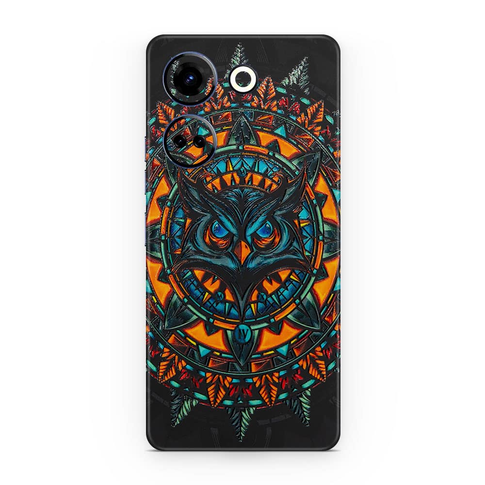 Tecno camon 20 owl 3d skin wrapitskin
