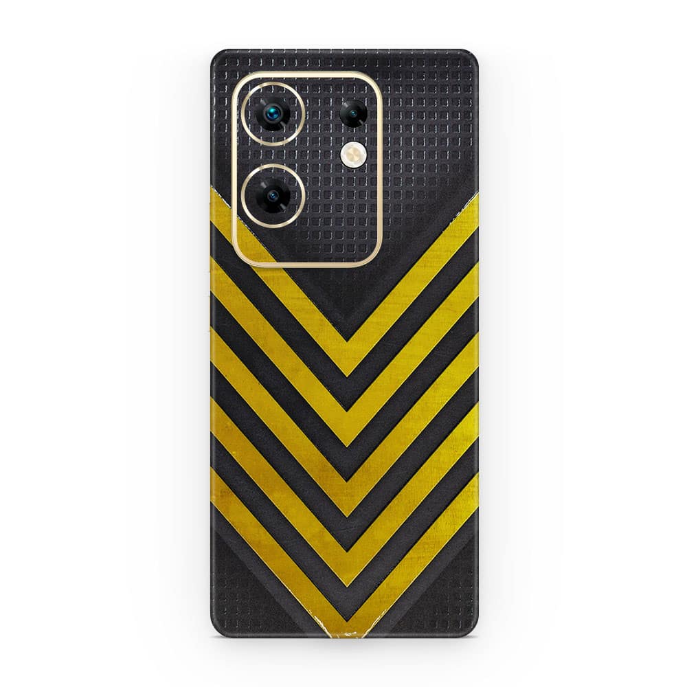 Infinix zero 30 4g arrows yellow 3d skin wrapitskin