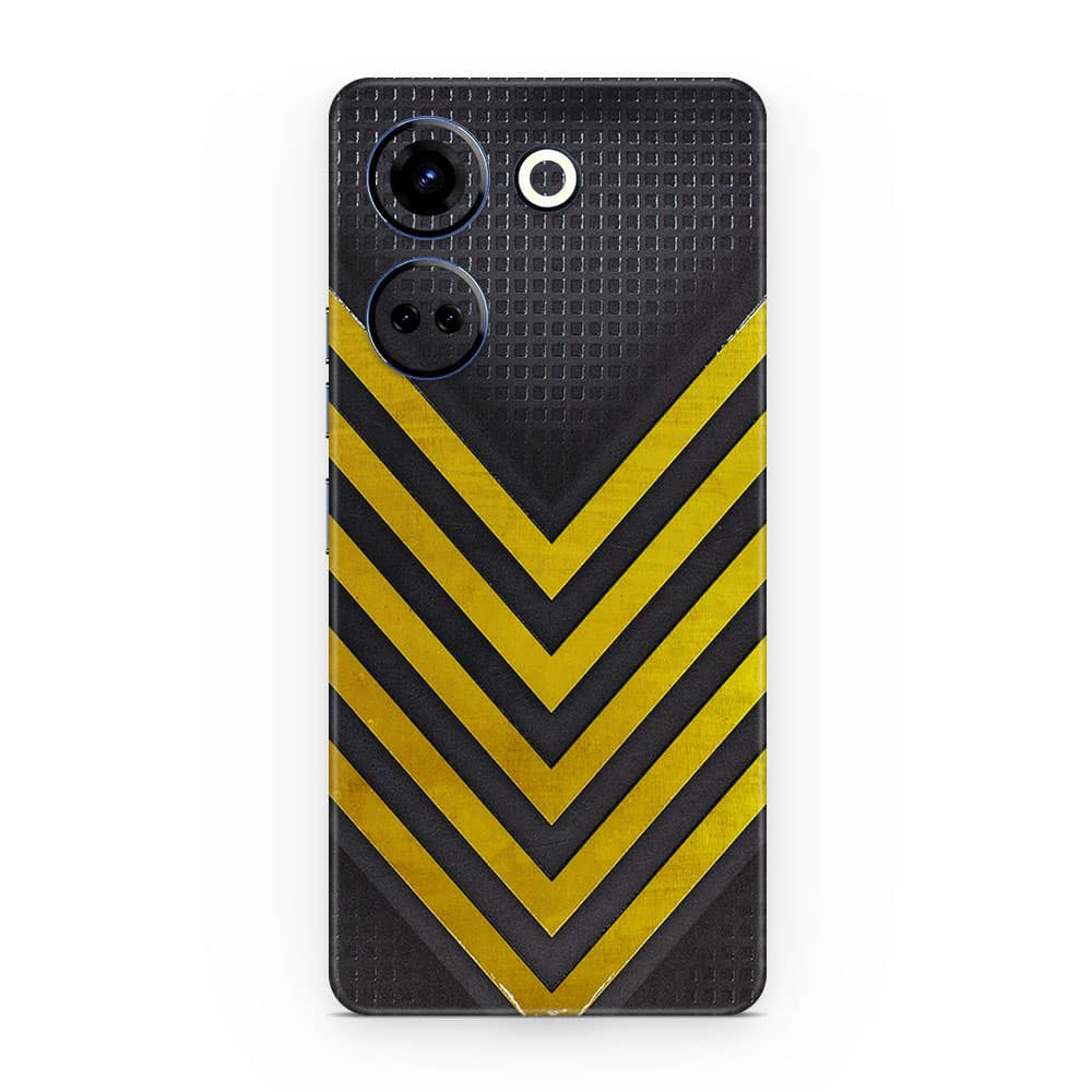 Tecno camon 20 arrows yellow 3d skin wrapitskin
