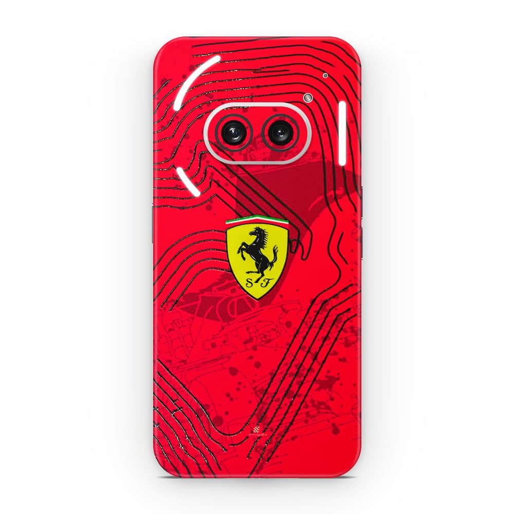 Nothing phone 2a ferrari's blaze 3d skin wrapitskin