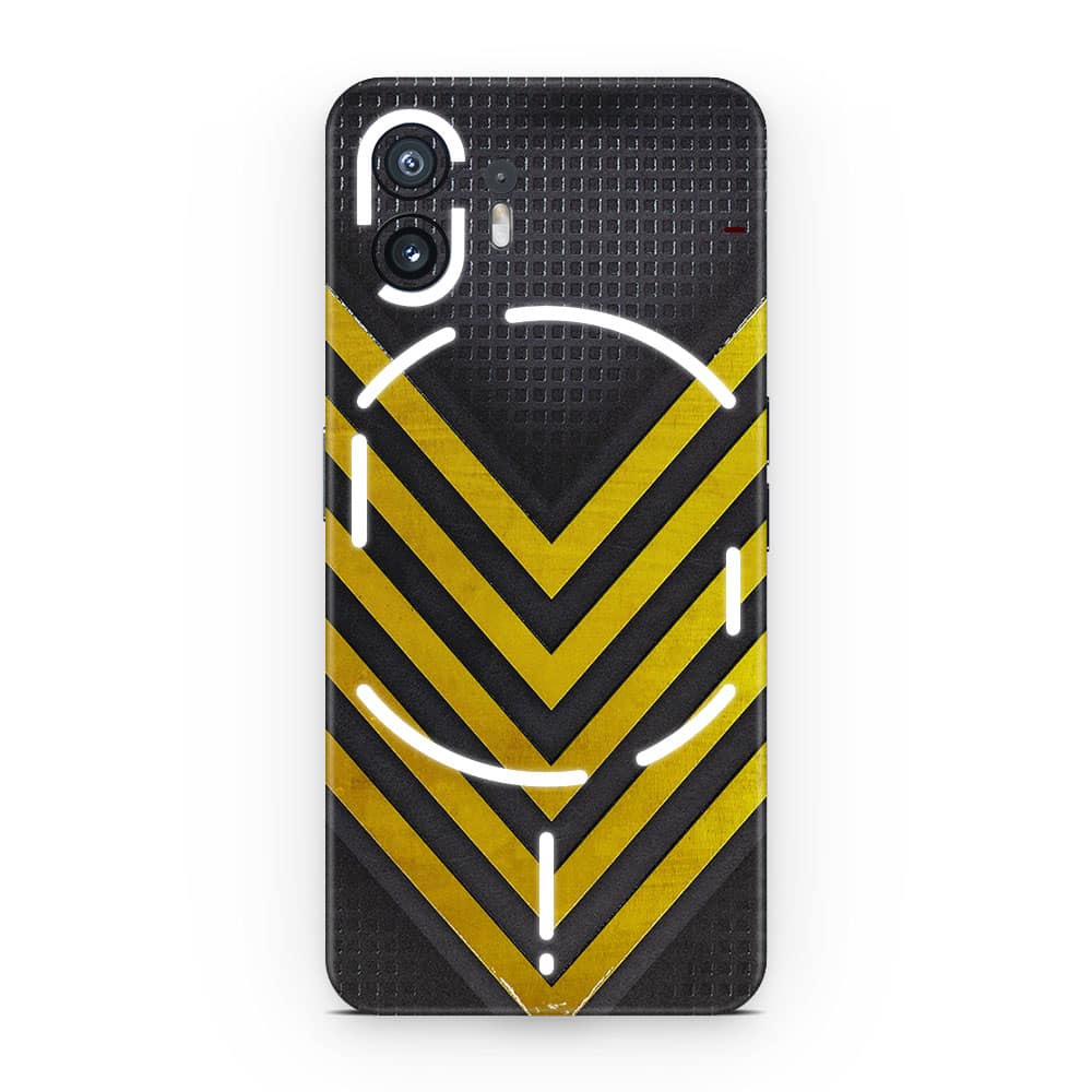 Nothing phone 2 arrows yellow 3d skin wrapitskin