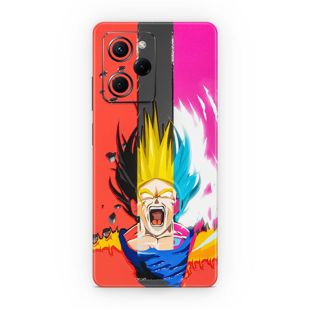 Poco x5 pro angry goku 3d skin wrapitskin