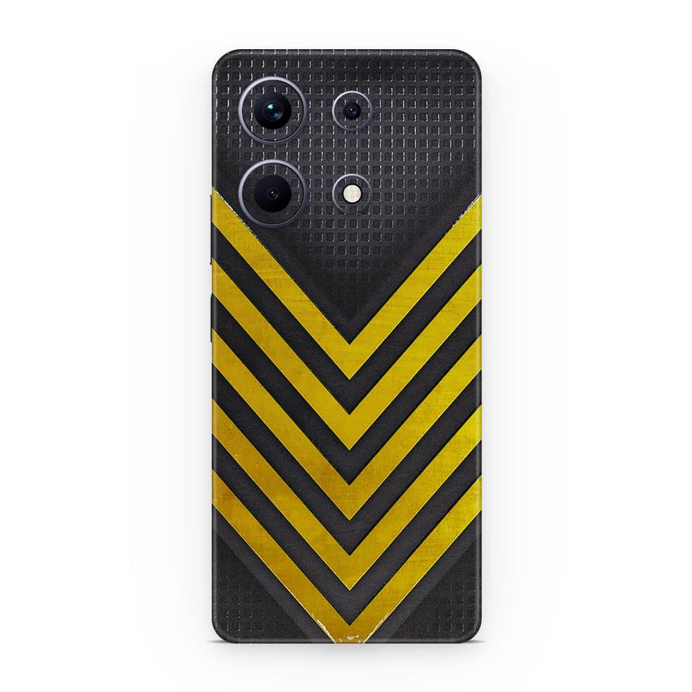 Infinix note 30 arrows yellow 3d skin wrapitskin