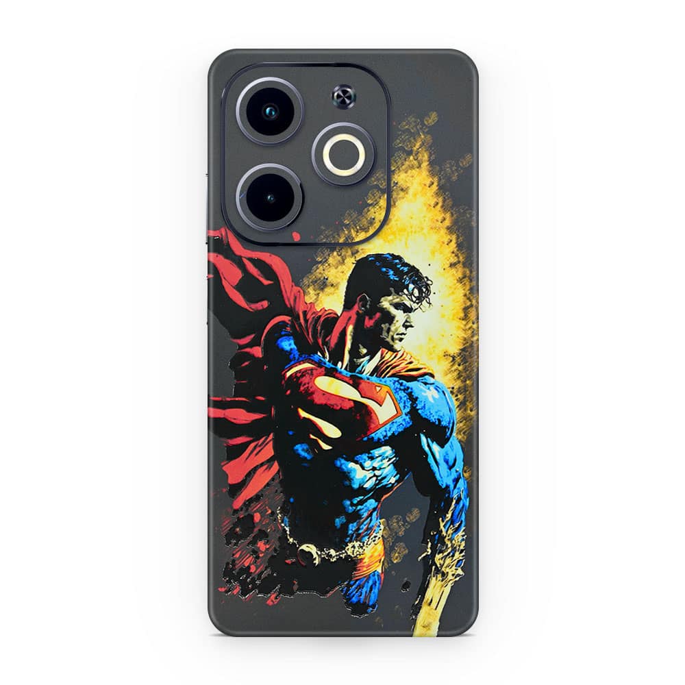 Infinix hot 40i superman comic 3d skin wrapitskin