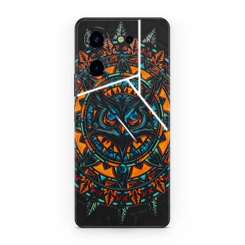 Tecno pova 5 pro 5g owl 3d skin wrapitskin