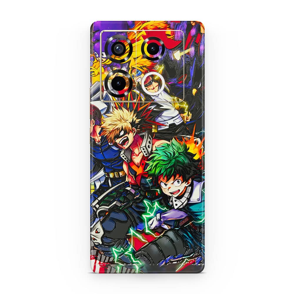 Infinix note 40 pro 5g my hero 3d skin wrapitskin