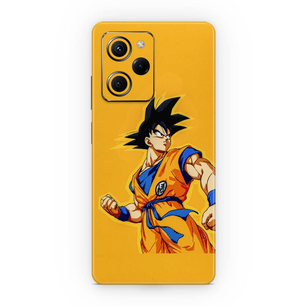Poco x5 pro goku yellow 3d skin wrapitskin