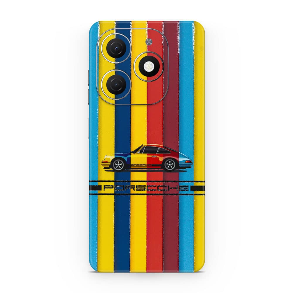 Tecno spark 20 porsche multicolor 3d skin wrapitskin