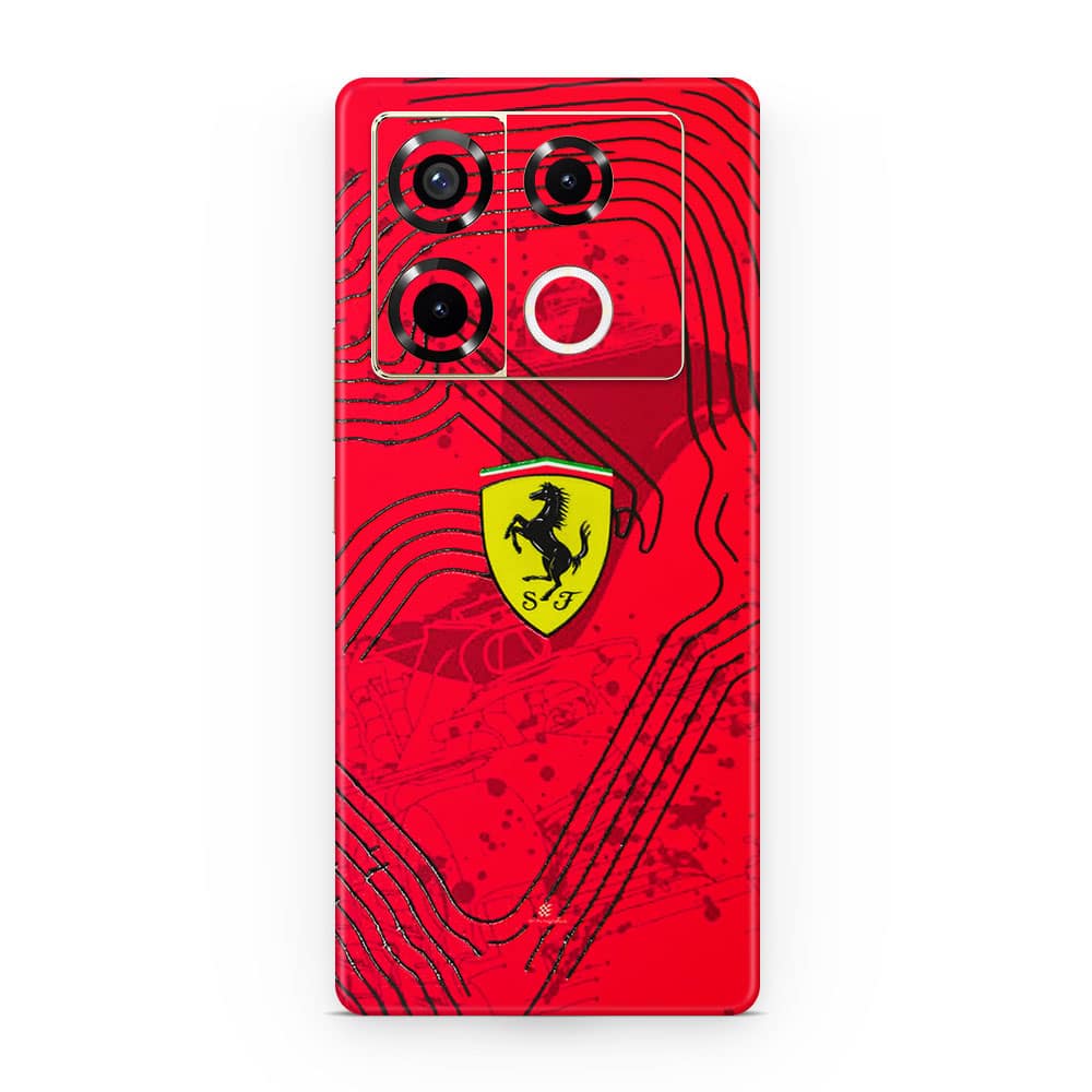 Infinix note 40 pro 5g ferrari's blaze 3d skin wrapitskin