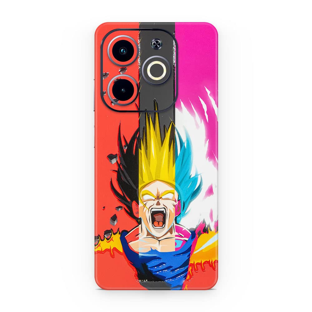 Infinix hot 40i angry goku 3d skin wrapitskin