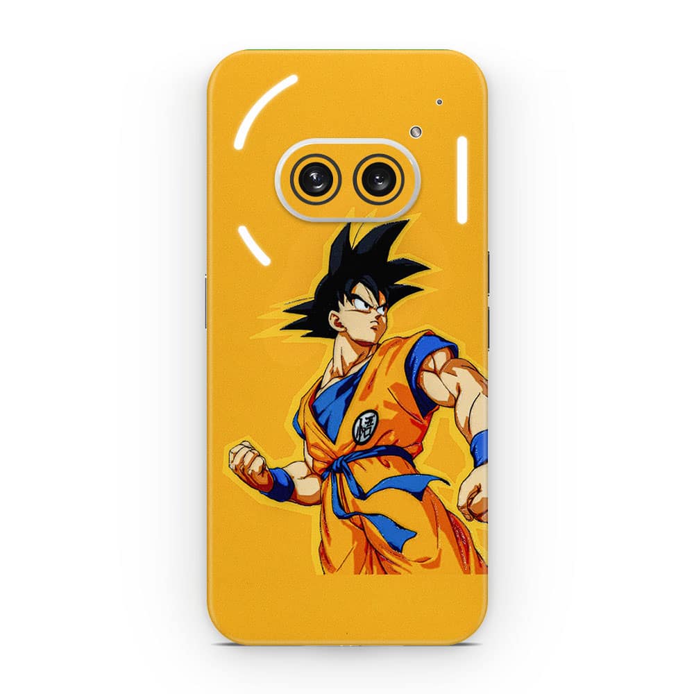 Nothing phone 2a goku yellow 3d skin wrapitskin