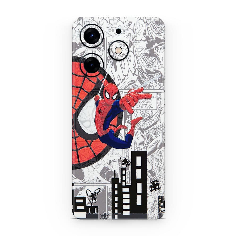 Tecno spark go 2024 spiderman comic 3d skin wrapitskin
