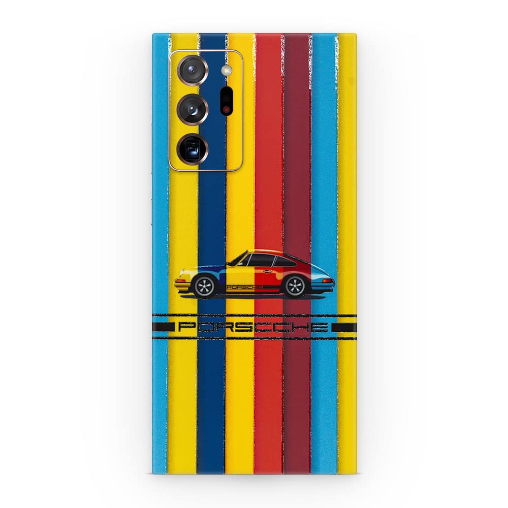 Galaxy note 20 ultra porsche multicolor 3d skin wrapitskin