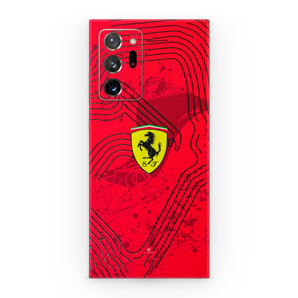 Galaxy note 20 ultra ferrari's blaze 3d skin wrapitskin