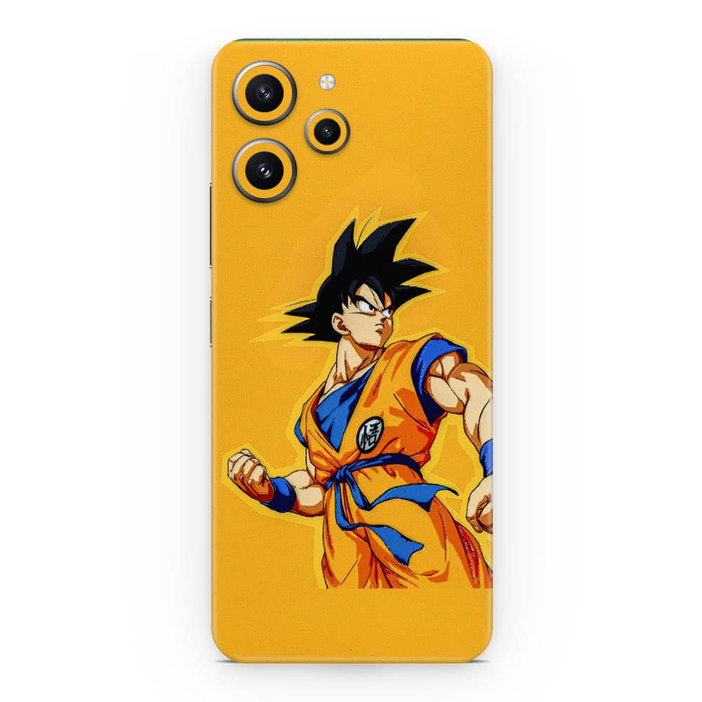 Redmi 12 4g goku yellow 3d skin wrapitskin