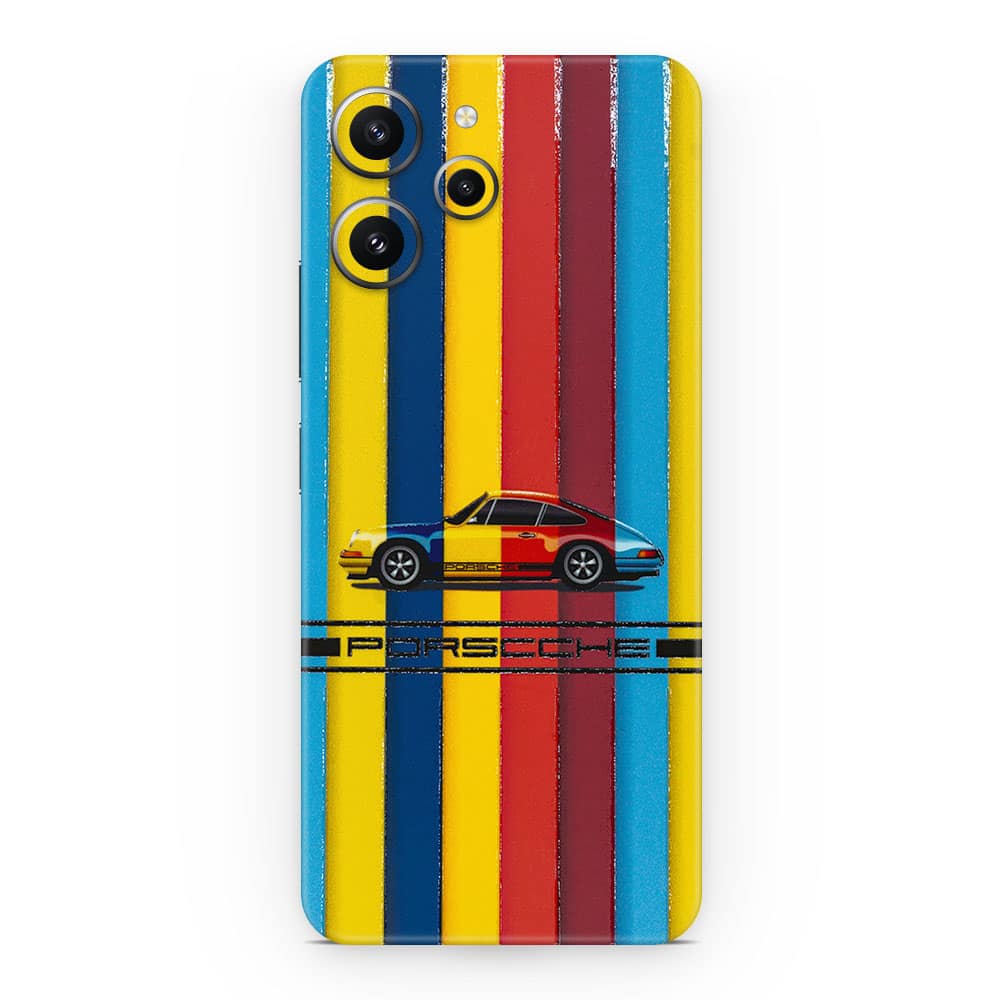 Redmi 12 4g porsche multicolor 3d skin wrapitskin
