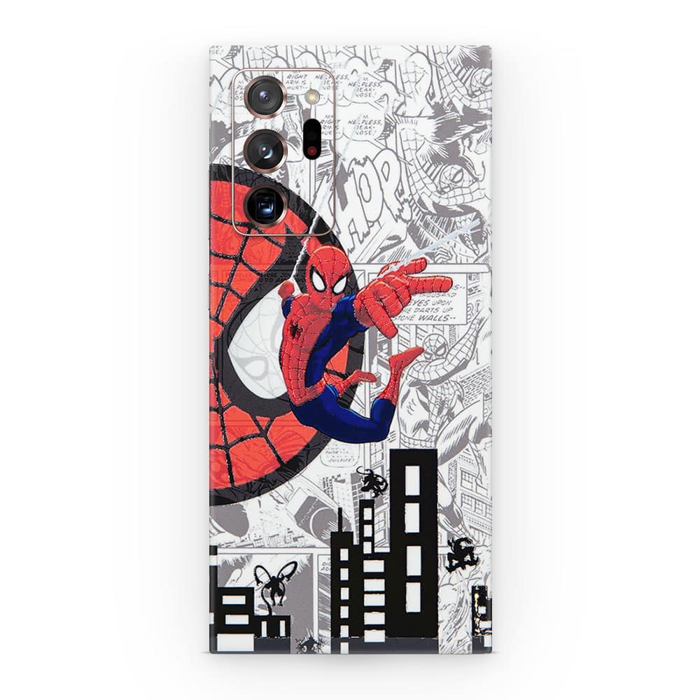 Galaxy note 20 ultra spiderman comic 3d skin wrapitskin