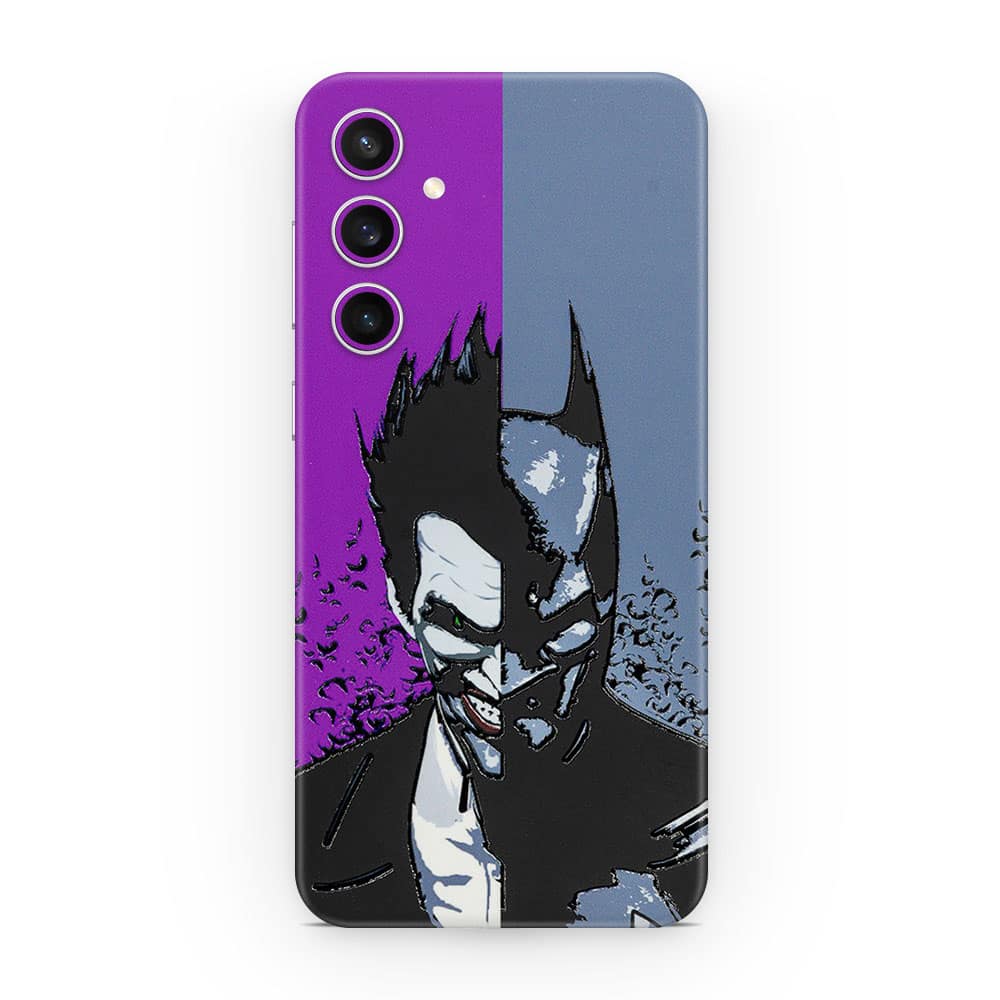 Galaxy s23 fe batman vs joker 3d skin wrapitskin