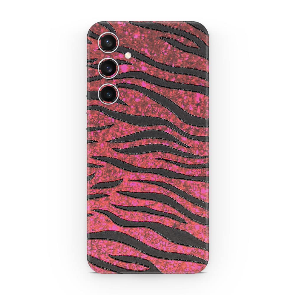 Galaxy s23 fe red zebra 3d skin wrapitskin