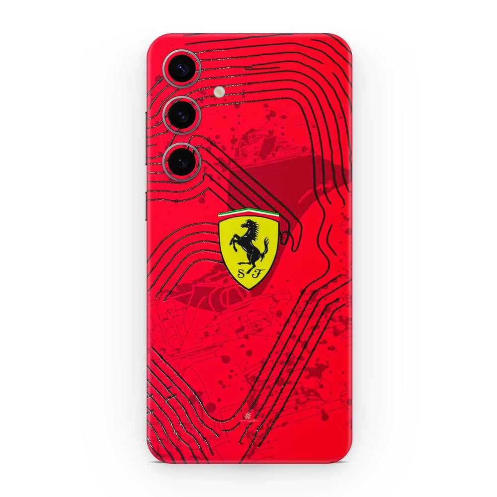 Galaxy s24 plus ferrari's blaze 3d skin wrapitskin