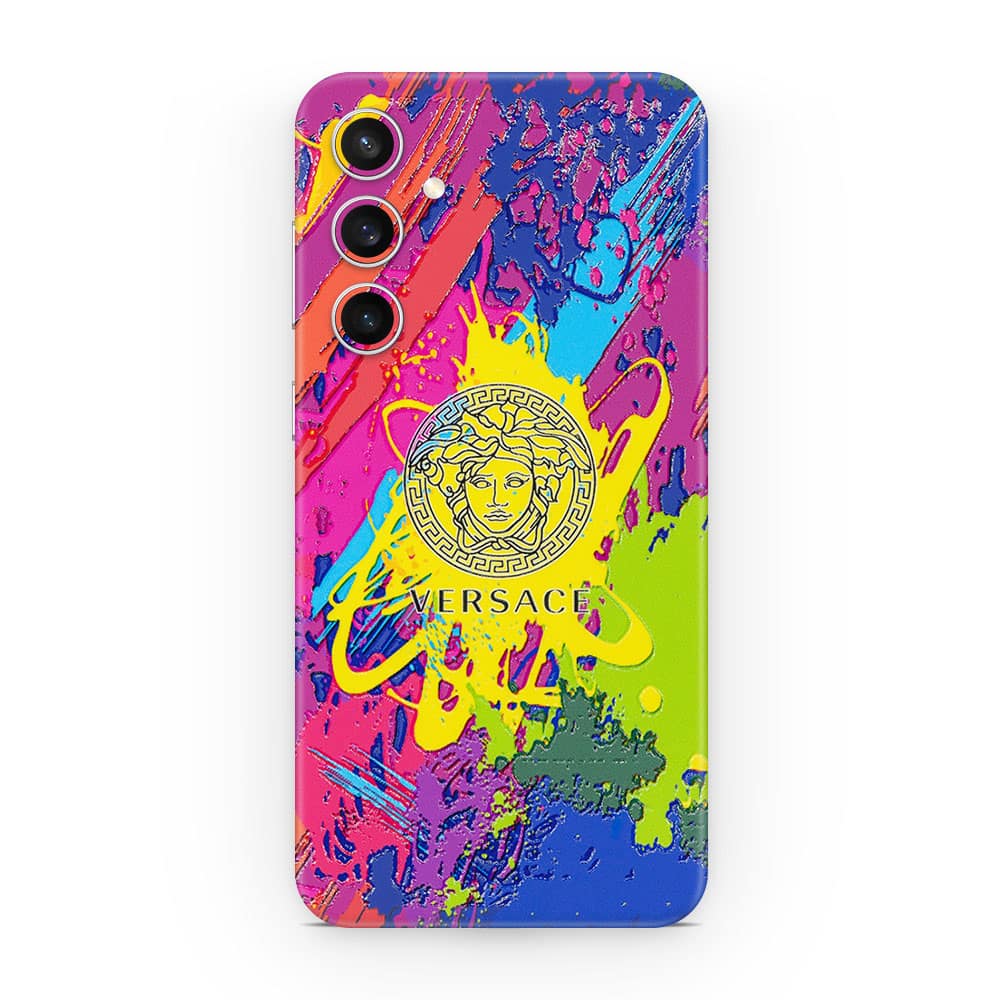 Galaxy s23 fe versace colorful 3d skin wrapitskin