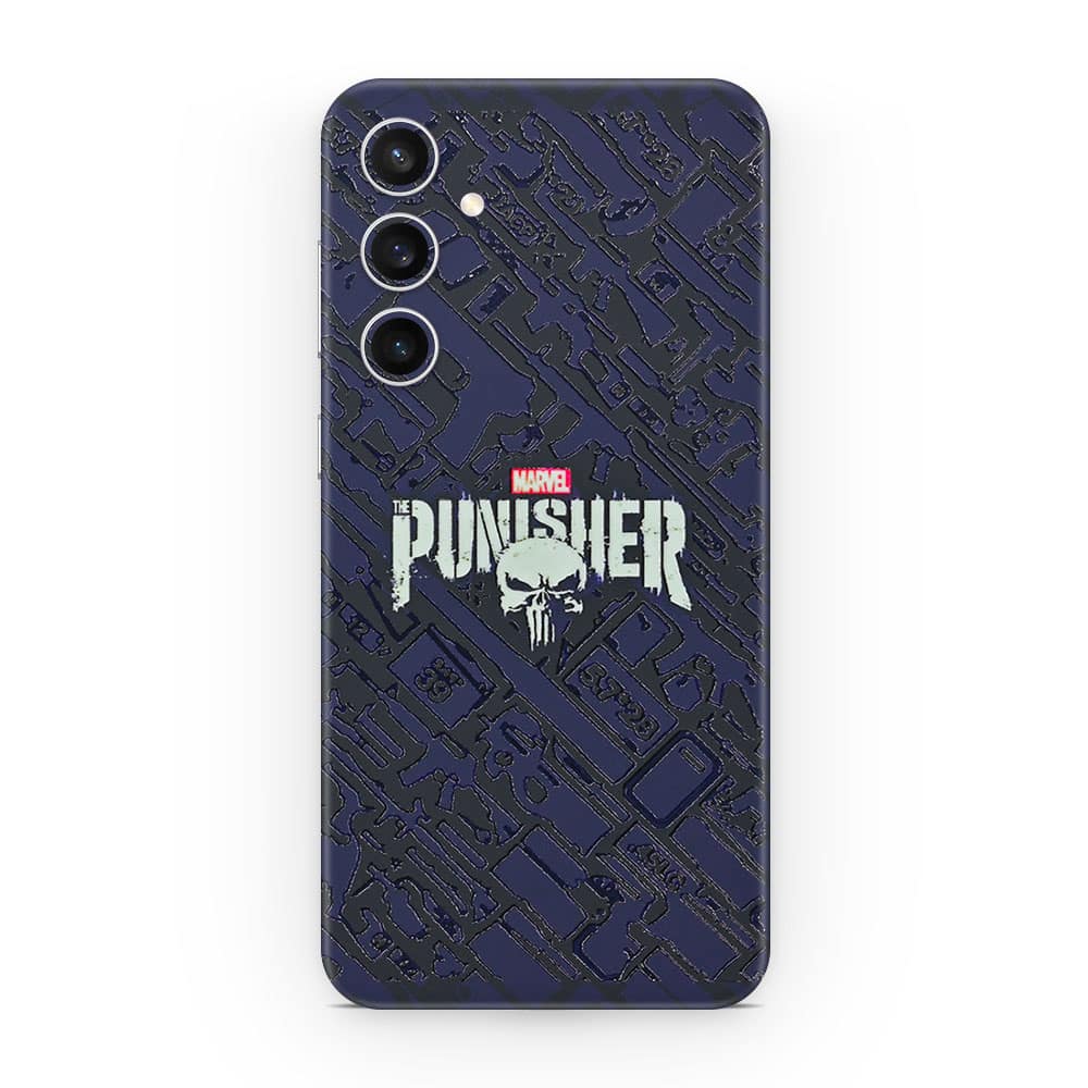 Galaxy s23 fe punisher 3d skin wrapitskin