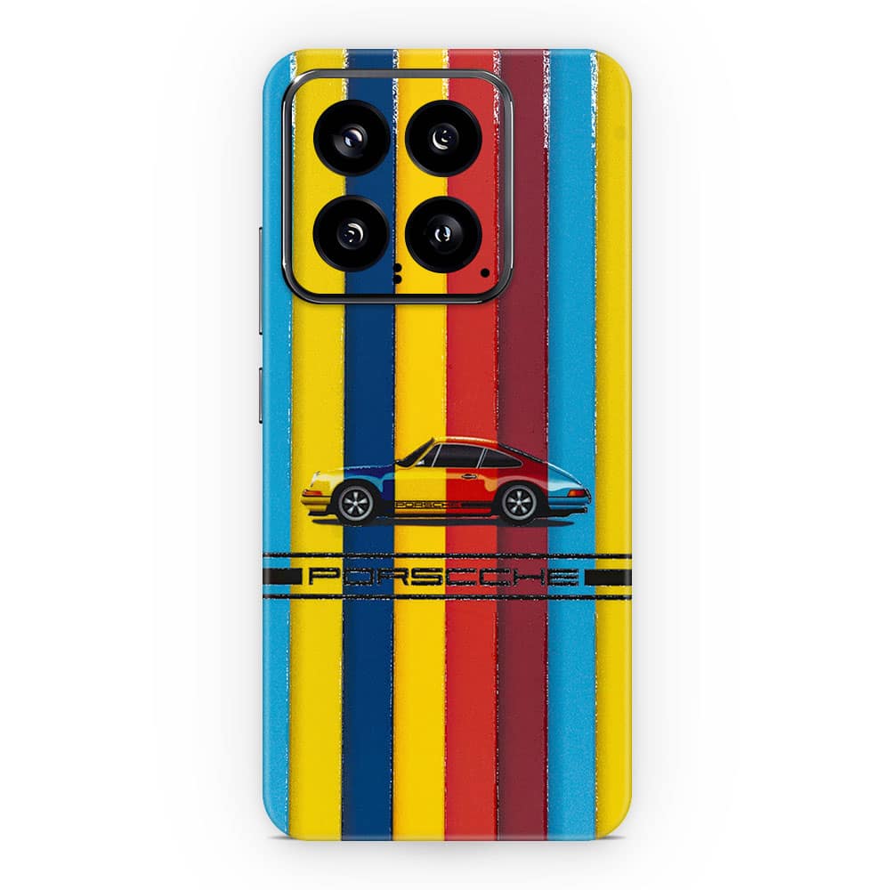 Xiaomi 14 5g porsche multicolor 3d skin wrapitskin
