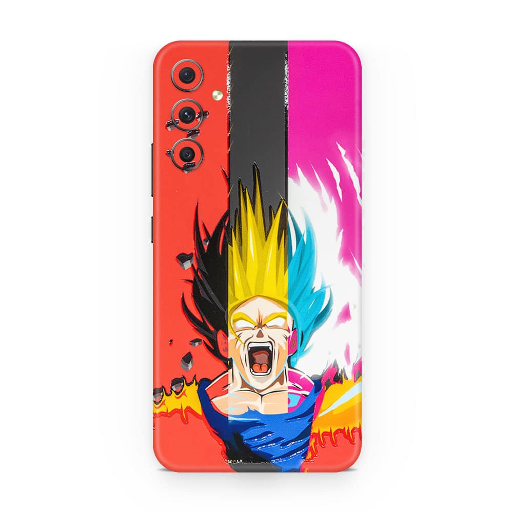 Galaxy a15 angry goku 3d skin wrapitskin