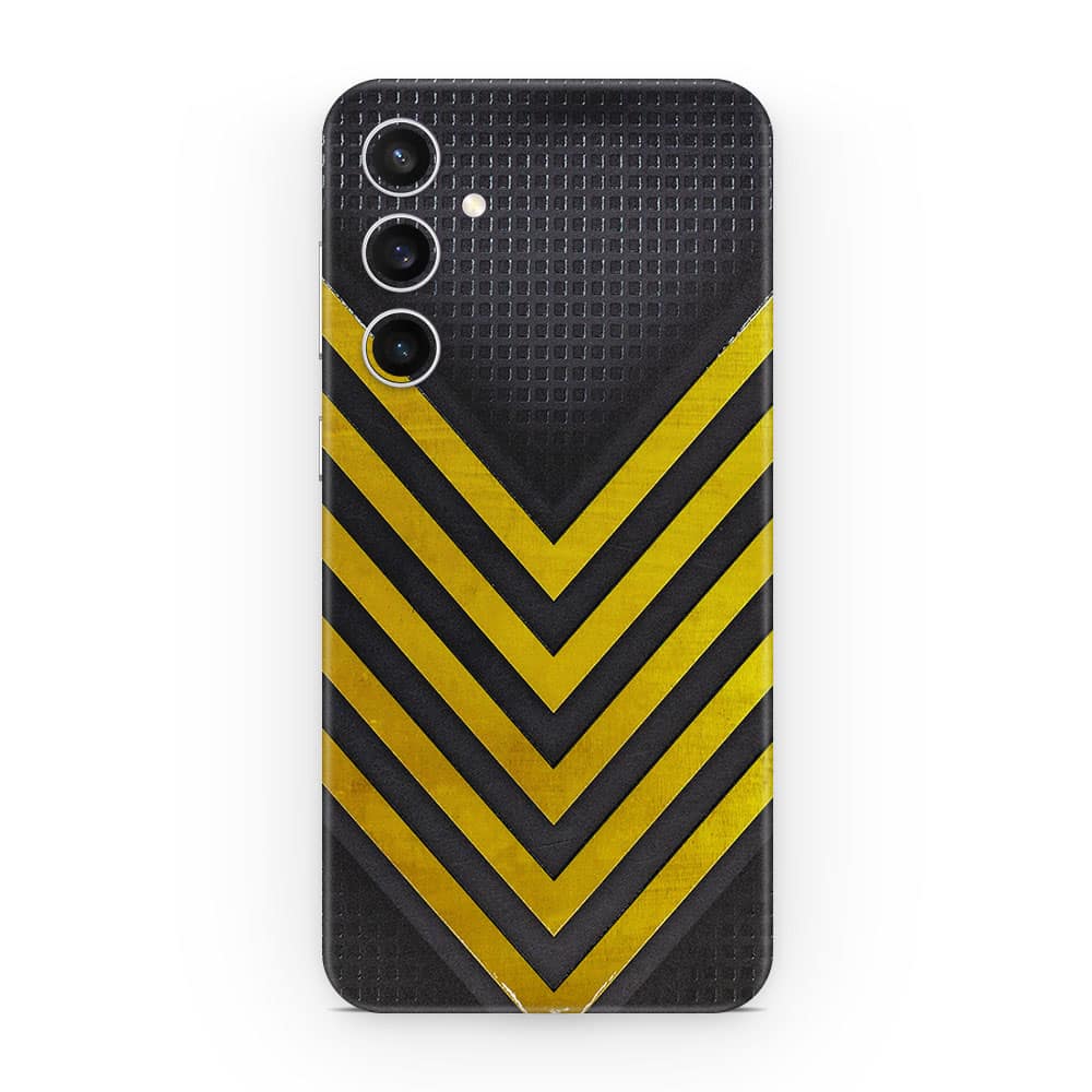 Galaxy s23 fe arrows yellow 3d skin wrapitskin