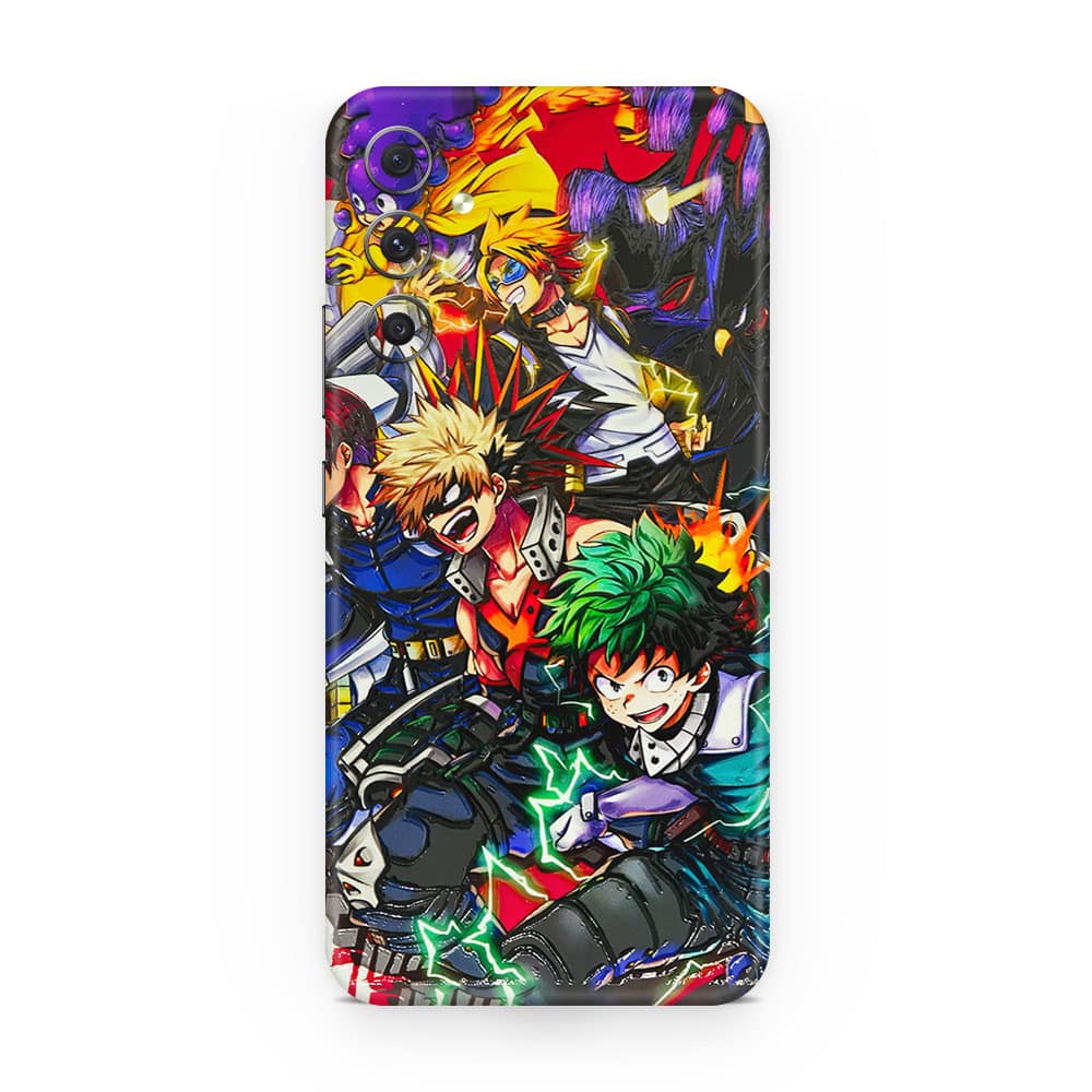 Galaxy a15 my hero 3d skin wrapitskin