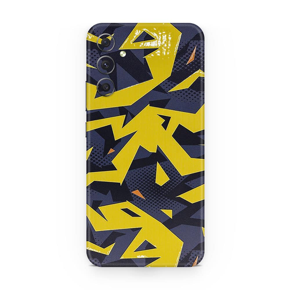 Galaxy a15 abstract yellow 3d skin wrapitskin