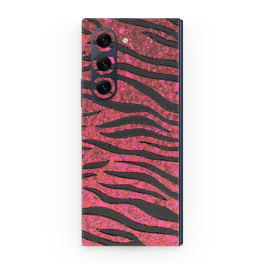 Galaxy z fold 6 red zebra 3d skin wrapitskin