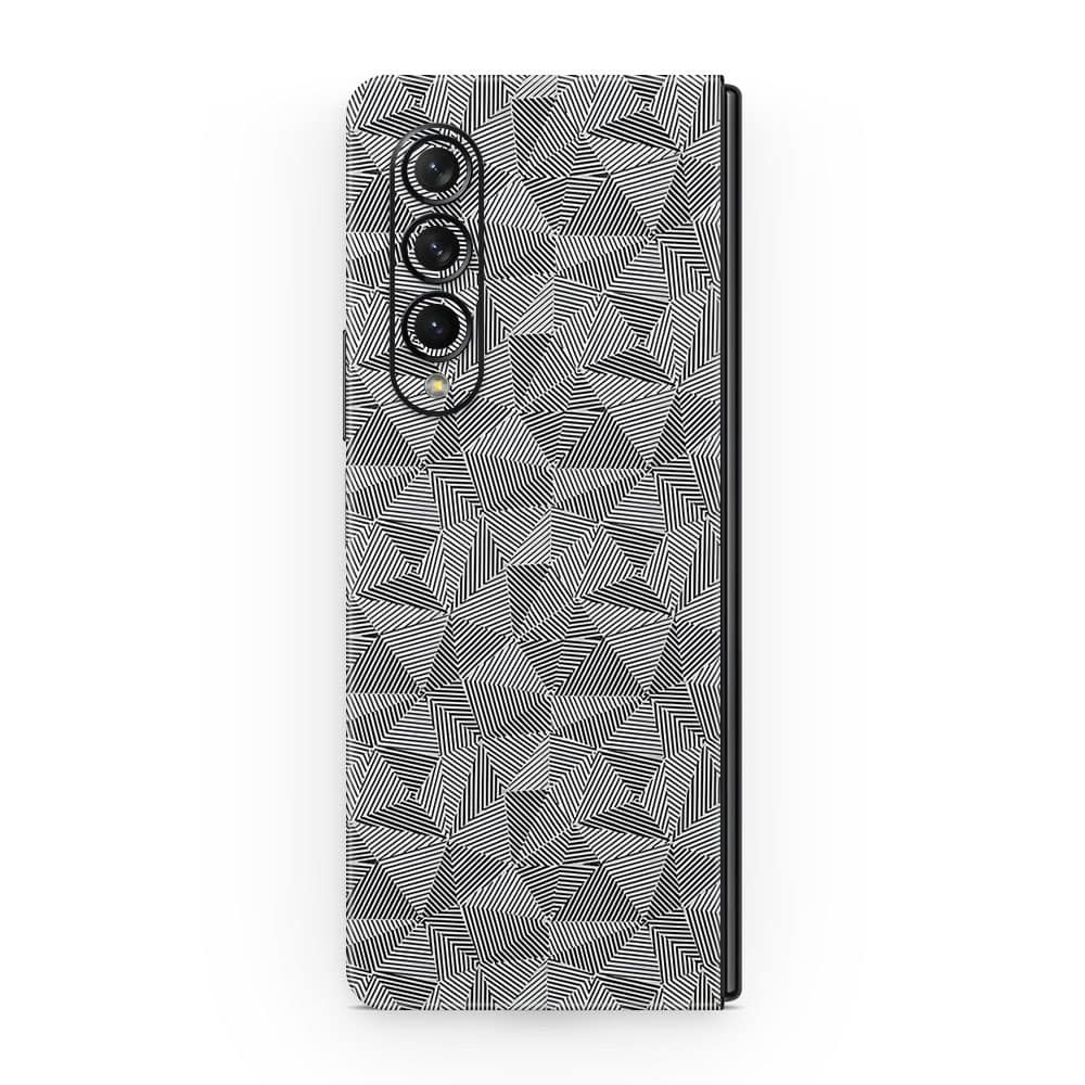 Galaxy z fold 3 carbon triangle series wrapitskin