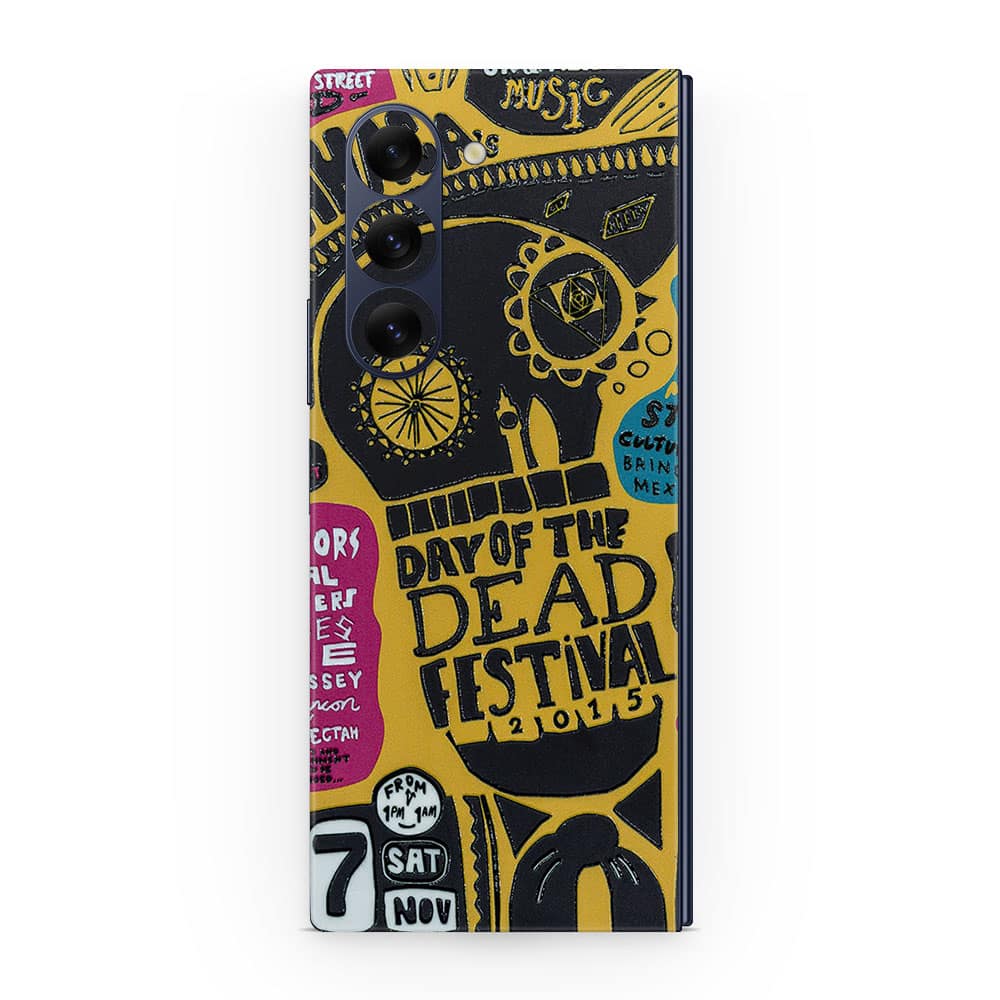 Galaxy z fold 6 street festival 3d skin wrapitskin