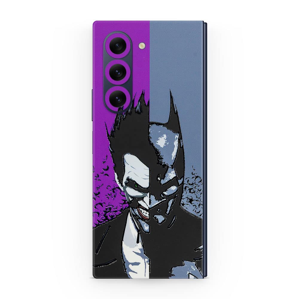 Galaxy z fold 6 batman vs joker 3d skin wrapitskin