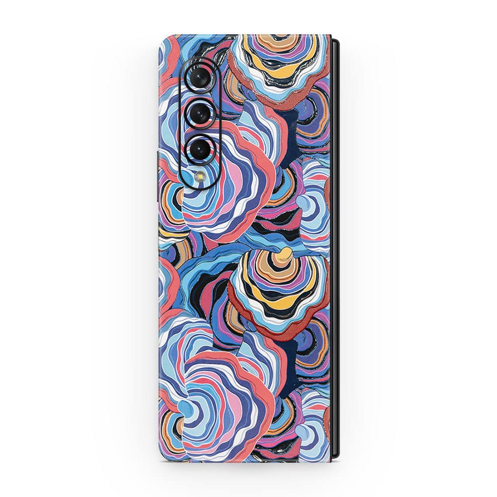 Galaxy z fold 3 abstract multicolor 3d skin wrapitskin