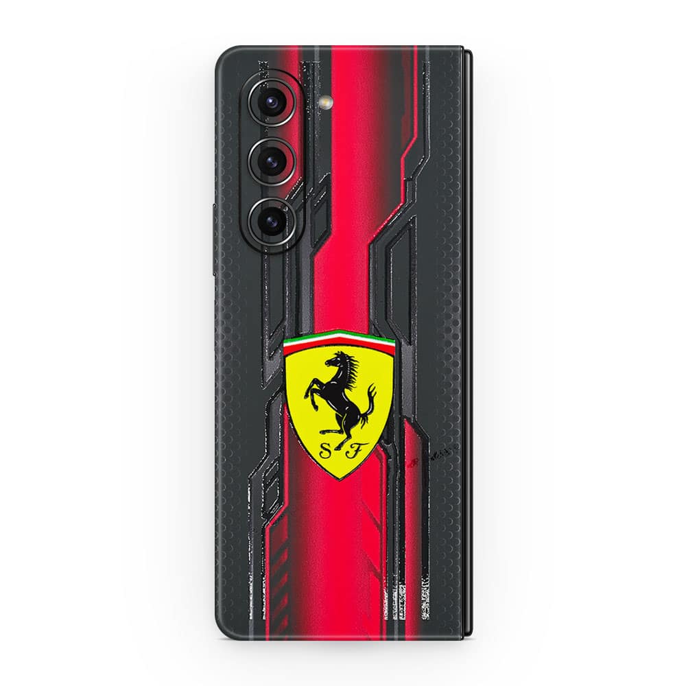 Galaxy z fold 5 ferrari's legacy 3d skin wrapitskin