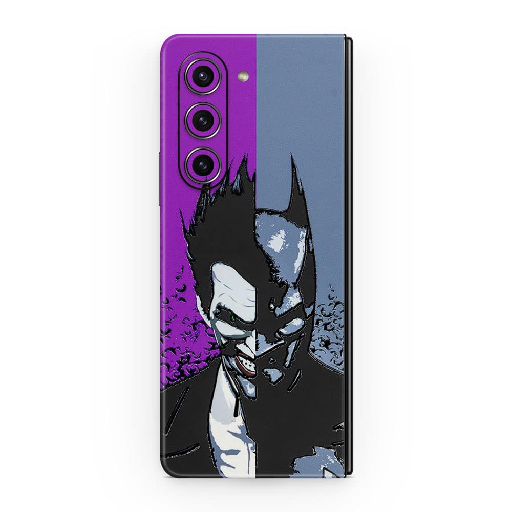 Galaxy z fold 5 batman vs joker 3d skin wrapitskin