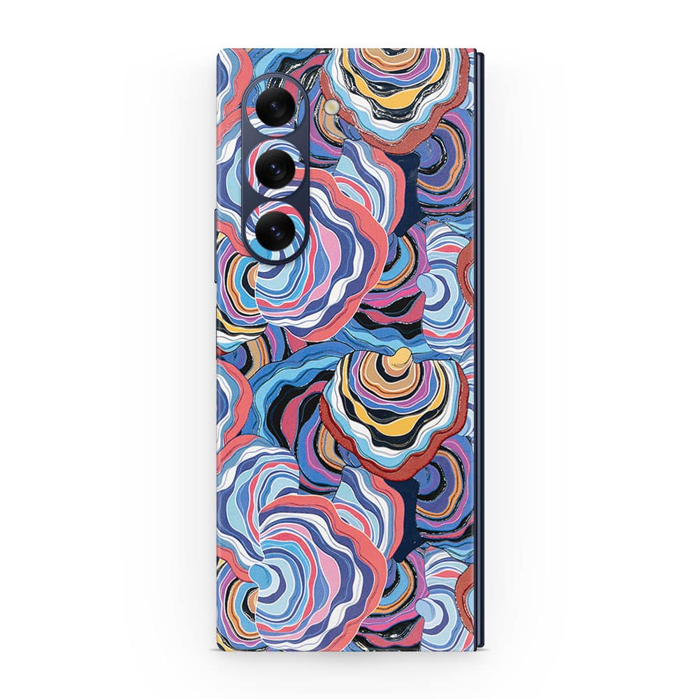 Galaxy z fold 6 abstract multicolor 3d skin wrapitskin