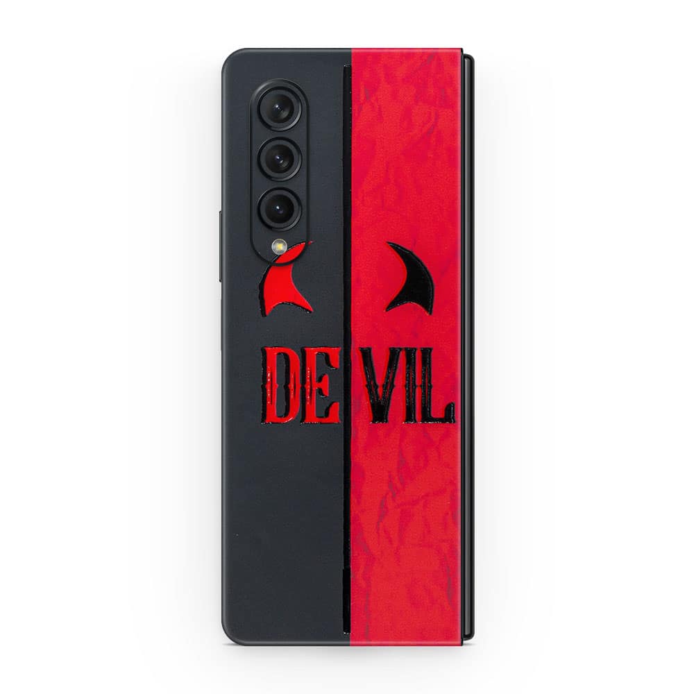Galaxy z fold 3 devil 3d skin wrapitskin