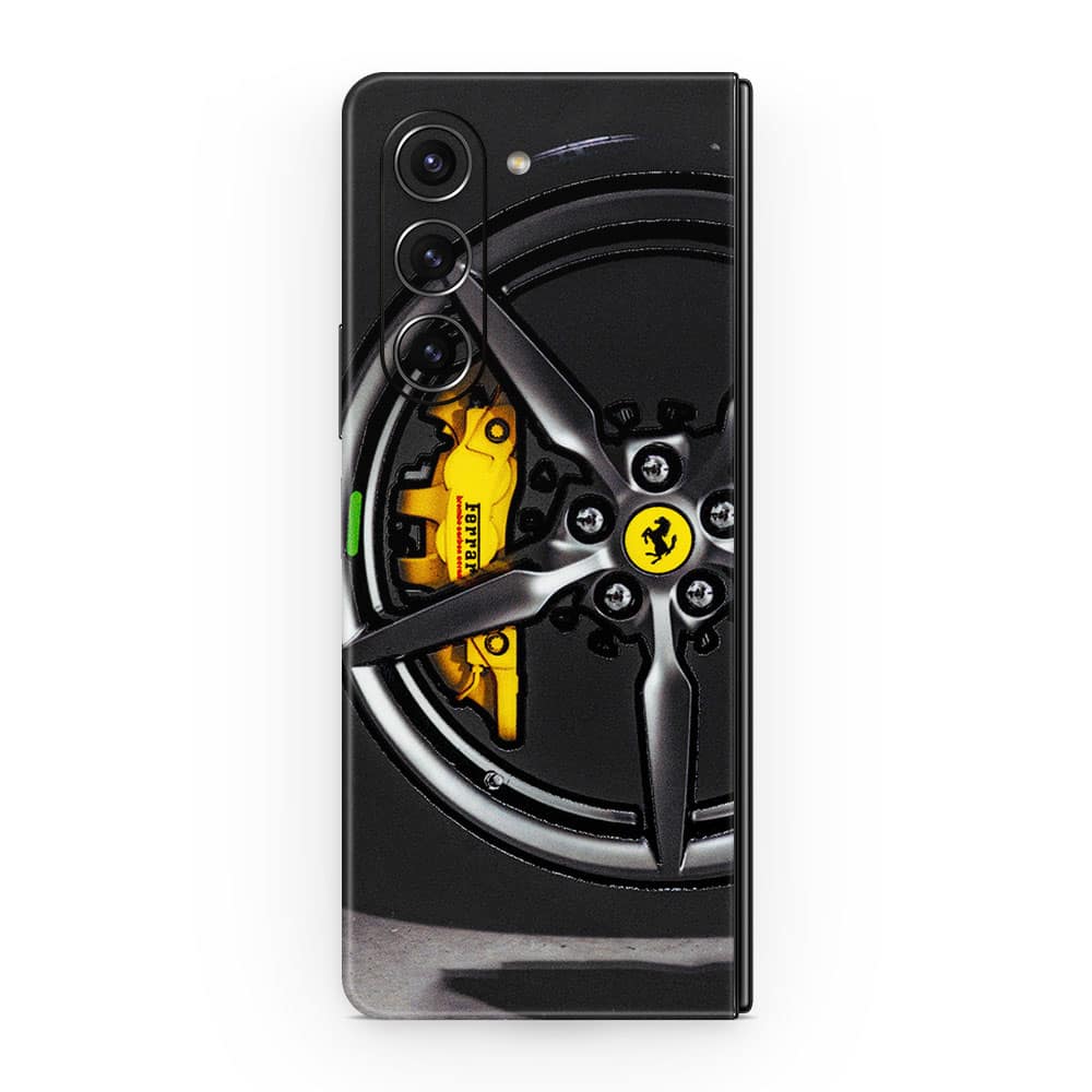 Galaxy z fold 5 ferrari rim 3d skin wrapitskin